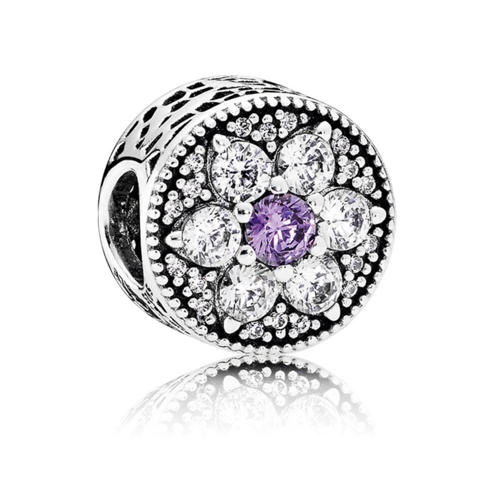 Retired Rare Pandora Forget Me Not Charm Authentic Discontinued EUC